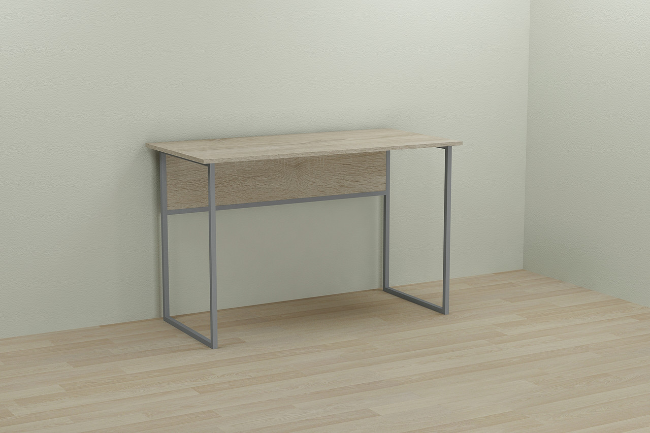 Комп'ютерний стіл Ferrum-decor Коді 75x140x60 сірий ДСП Дуб Сонома 16мм