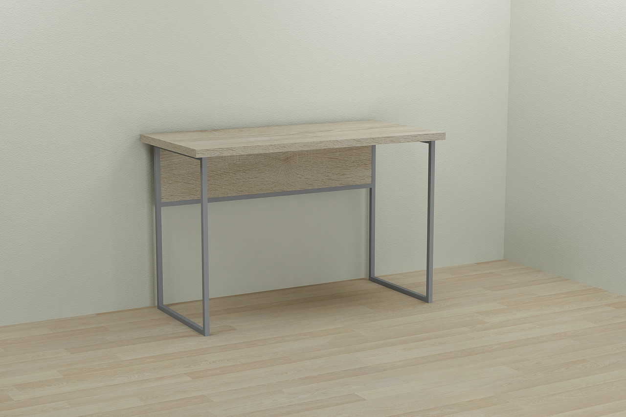 Комп'ютерний стіл Ferrum-decor Коді 75x100x60 сірий ДСП Дуб Сонома 32мм