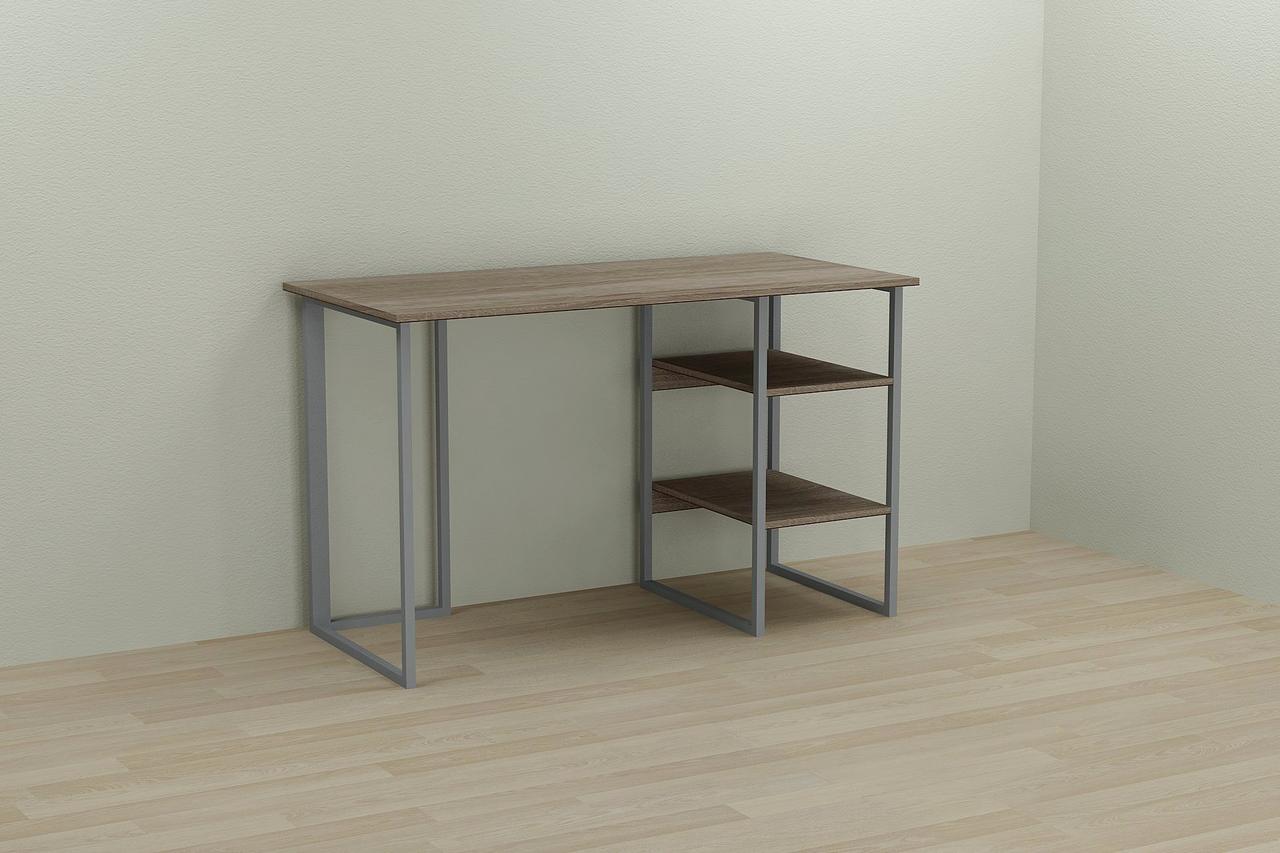 Комп'ютерний стіл Ferrum-decor Кевін 75x120x60 сірий ДСП Дуб Сонома Труфель 16мм