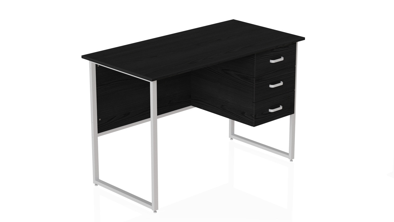 Комп'ютерний стіл Ferrum-decor Гаррі 75x140x60 білий ДСП Сосна Кембра 16мм