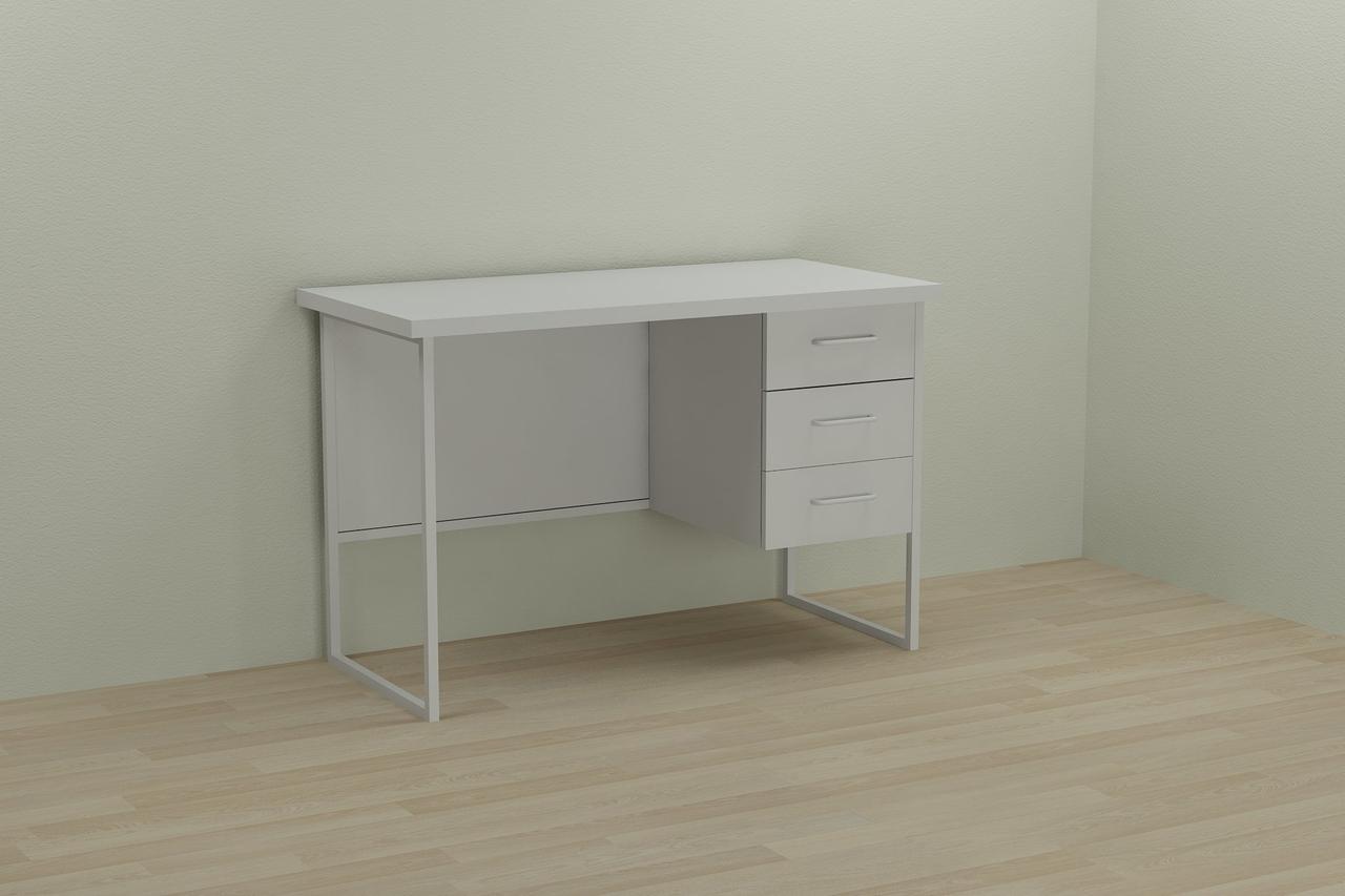 Комп'ютерний стіл Ferrum-decor Гаррі 75x140x60 білий ДСП Біле 32мм