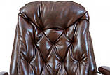 Офісне Крісло Керівника Richman Венеція Мадрас Dark Brown Хром М2 AnyFix Коричневе, фото 6