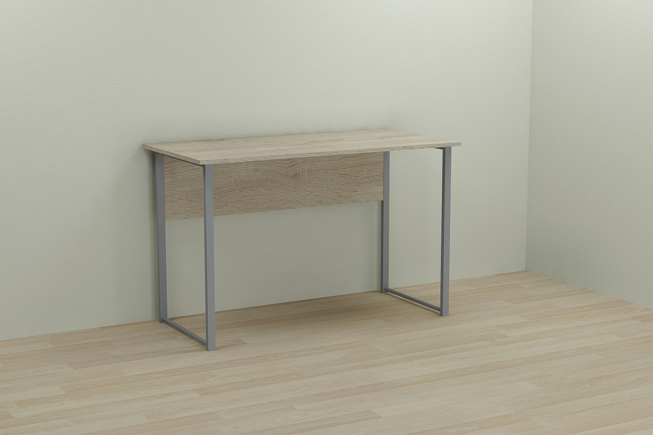 Комп'ютерний стіл Ferrum-decor Курт 75x140x70 сірий ДСП Дуб Сонома 16мм
