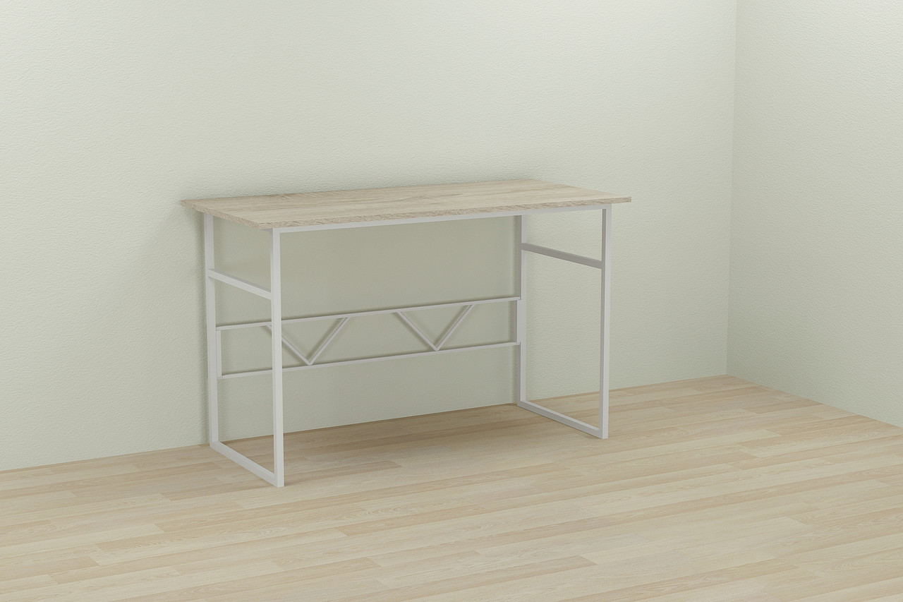 Комп'ютерний стіл Ferrum-decor Райан 75x100x60 білий ДСП Дуб Сонома 16мм