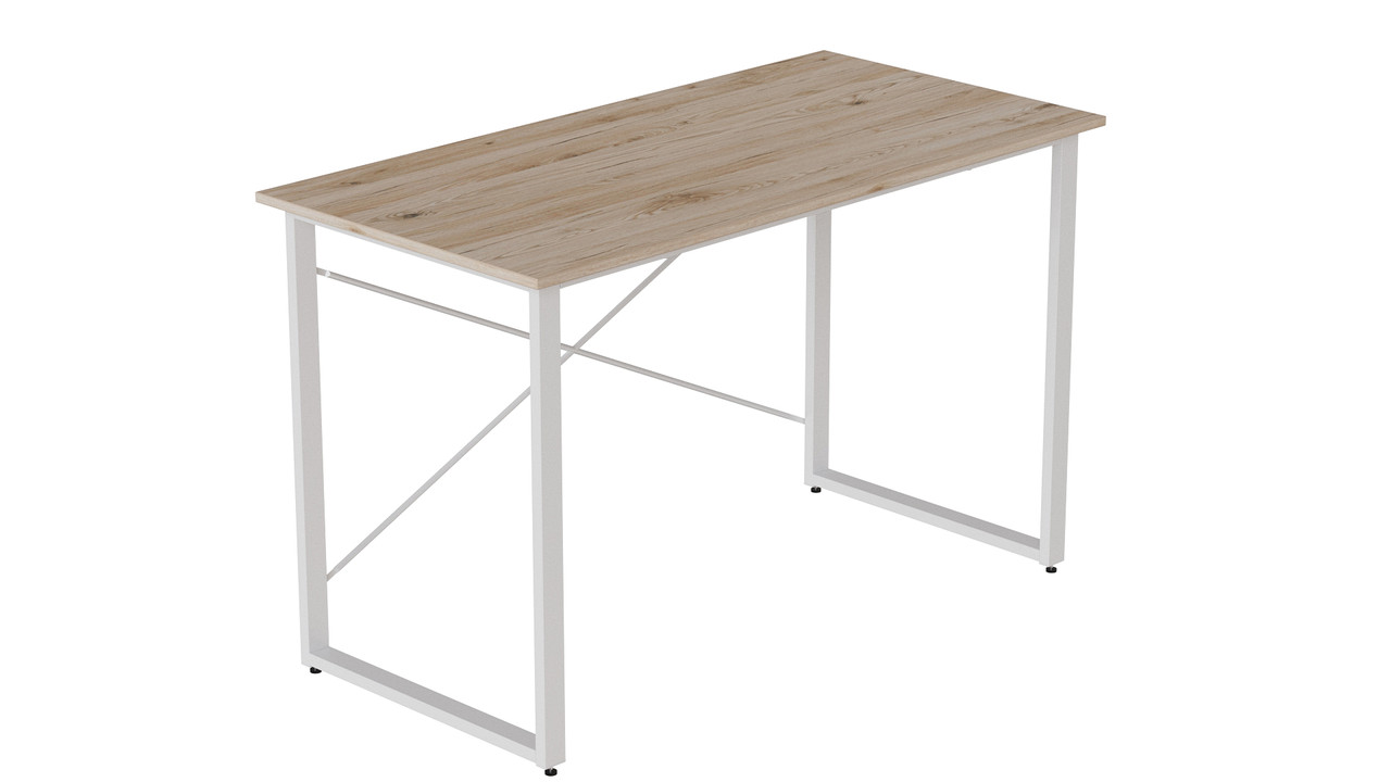 Комп'ютерний стіл Ferrum-decor Дейв 75x140x70 білий ДСП Дуб Сан-Маріно 32мм