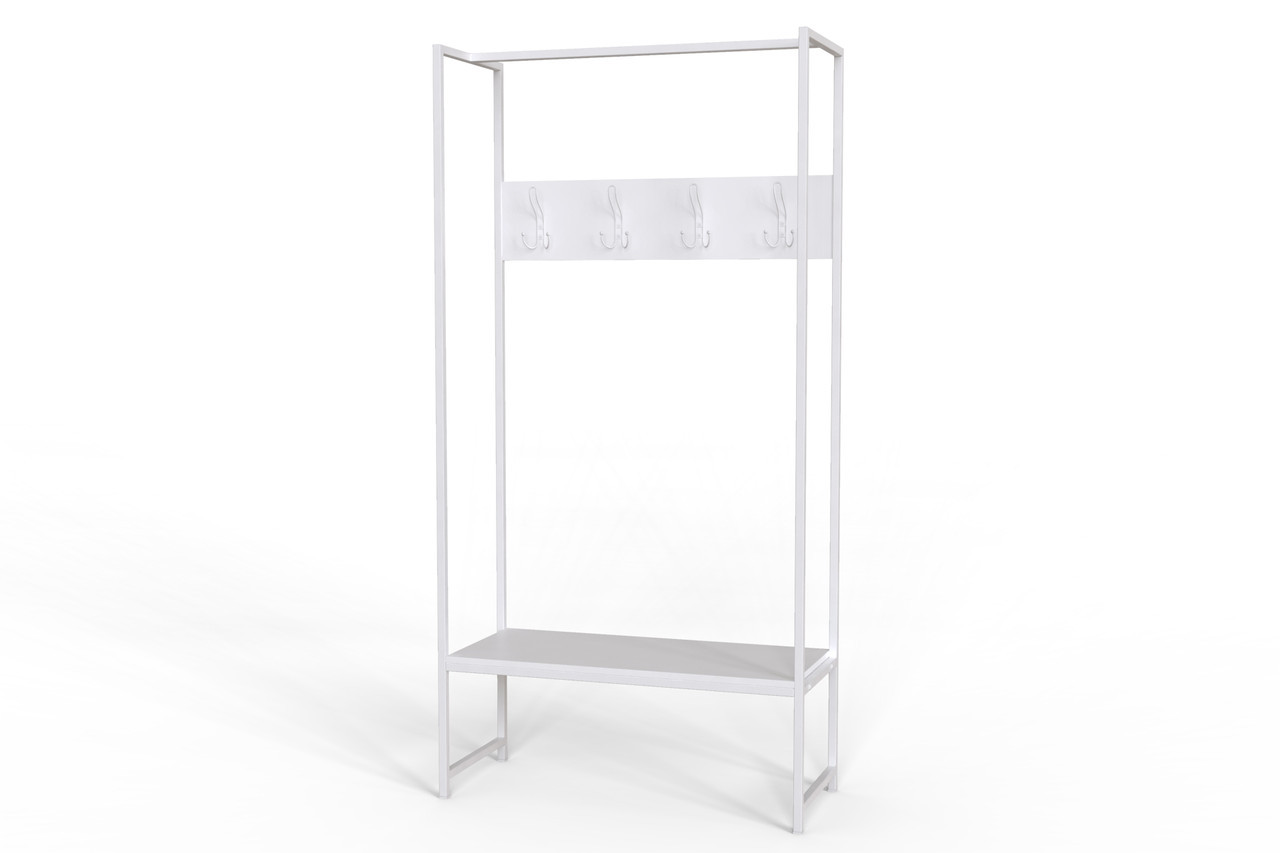 Вішалка для підлоги Ferrum-decor Треліс 12 180x90x38 см Білий / Білий (XK00277), фото 1