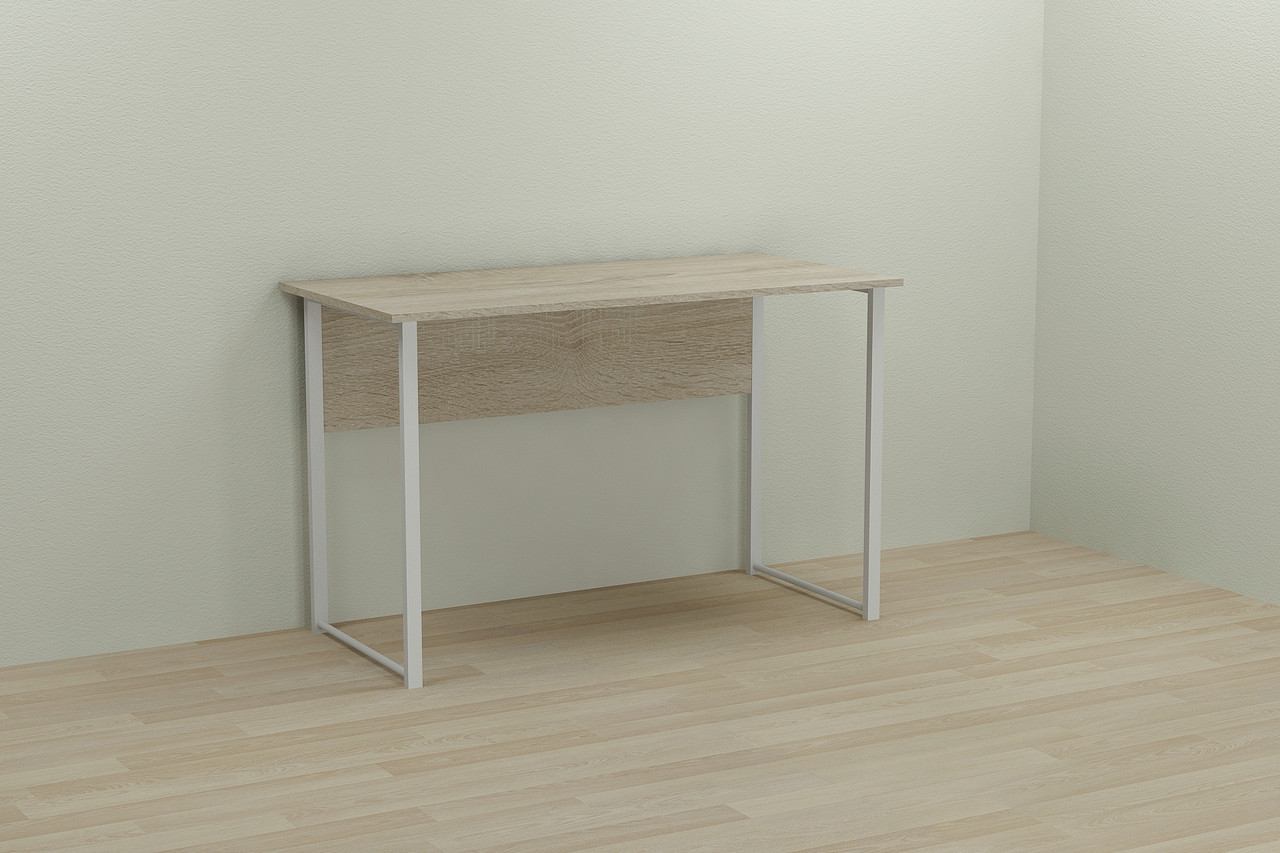 Комп'ютерний стіл Ferrum-decor Курт 75x120x60 білий ДСП Дуб Сонома 16мм