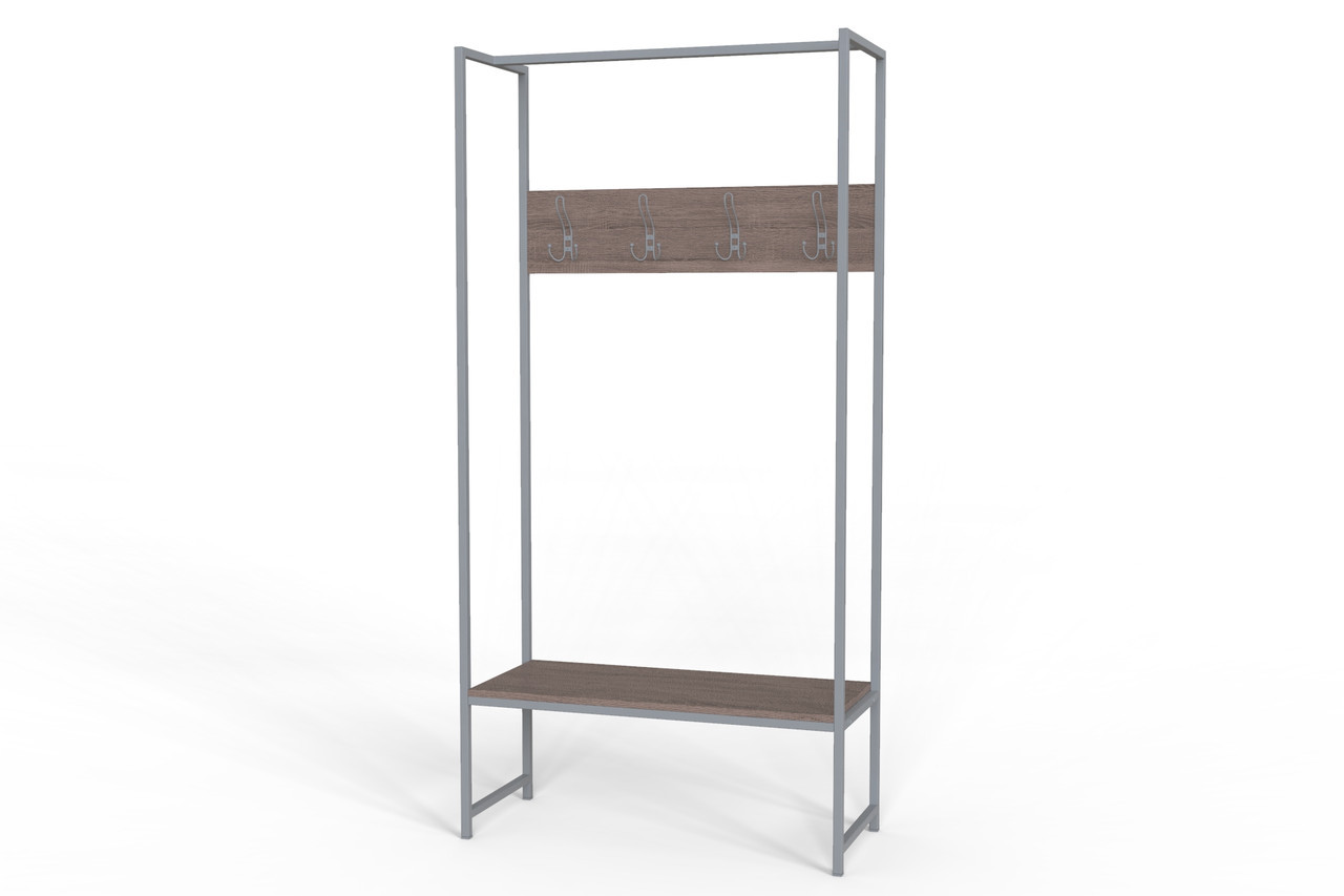 Вішалка для підлоги Ferrum-decor Треліс 12 180x90x38 см Дуб Сонома / Сірий (XK00287), фото 1