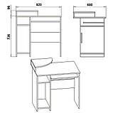 Стіл комп'ютерний Компаніт СКМ-1 вільха, фото 2