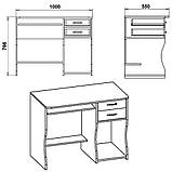 Стіл комп'ютерний Компаніт СКМ-7 вільха, фото 2