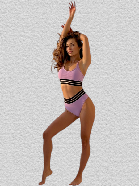 Купальник раздельный топ Z.Five 86142-1 Ева фиалка(В НАЛИЧИИ ТОЛЬКО 42 44 46 48 50 УКР р-ры)