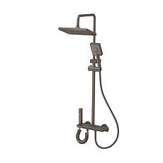 Душевая колонна Armata BCT-009-J Graphite со смесителем с кнопочным переключателем, 4 режима (CH651