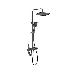 Душевая колонна Champion PBR-009-J Graphite со смесителем с кнопочным переключателем, 4 режима (CH6