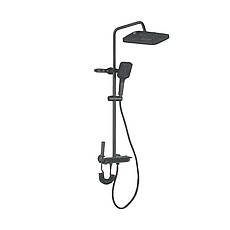 Душевая колонна Champion PBM-009-J Graphite со смесителем с кнопочным переключателем, 4 режима  (CH