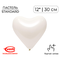 Серце EVERTS-ЕВ 12" 100 Пастель Біле | Standard White