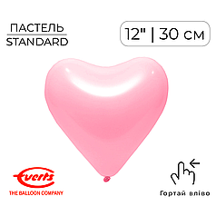 Серце EVERTS-ЕВ 12" 143 Пастель Рожеве | Standard Pink