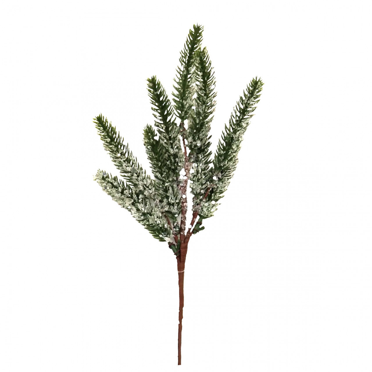 Гілка декоративна Yes! Fun хвойна з крижаними кристалами, 19 см 973963, фото 1