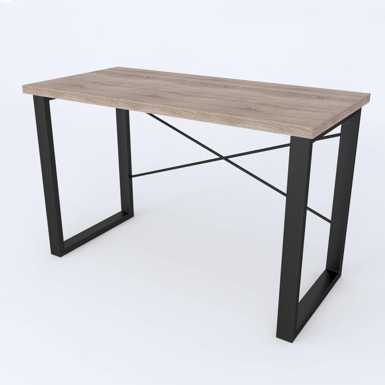 Письмовий стіл Ferrum-decor Драйв 750x1000x700 Чорний метал ДСП Дуб Сонома Трюфель 32 мм (DRA194), фото 1
