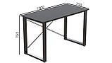Письмовий стіл Ferrum-decor Драйв 750x1000x700 Чорний метал ДСП Сосна Кембра 32 мм (DRA192), фото 2