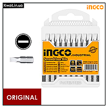 Біти S2 SL6*1.0 20 шт INGCO Нікелеве покриття Намагнічені Довжина 25 мм