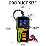 Тестер автомобільного акумулятора ВТ-30 new тест заряджання та тест стартера (рос язик меню, кольоровий дисплей), фото 7