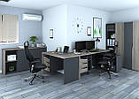 Комп'ютерний стіл Intarsio Connect 4 Дуб Сонома Трюфель / Антрацит лівий (CONNECT_4L), фото 4
