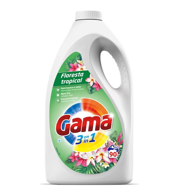 Гель для прання Gama 3in1 Floresta Tropical на 90 прань 4.05 л
