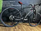 Гірський велосипед рама 19" обладнання L-TWOO 2*12 гідравліка SHIMANO вилка повітря локаут Crosser SHADOW 29", фото 11