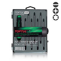 Набір викруток для точних робіт 14 в 1 TOPTUL (T5-T20,PH,SL) GAAW0804, фото 3