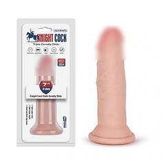 Фалоїмітатор на присоску Knight Cock 3D Triple Density Dildo 7.0