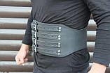 Шкіряний пояс ручної роботи, 18 см, фото 4