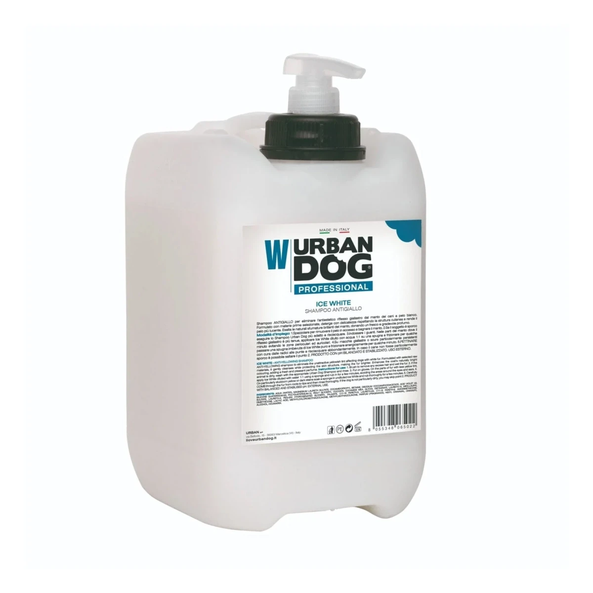 Шампунь для нейтралізації жовтих відблисків Ph Urban Dog Shampoo Ice White, 5 л (65022)