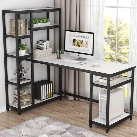 Комп'ютерний стіл I loft you 80х140х160 см Білий (2089828532), фото 1