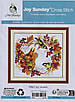 Набор для вышивания крестиком "Joy wreath".AIDA 14CT printed , 35*32 см, фото 2