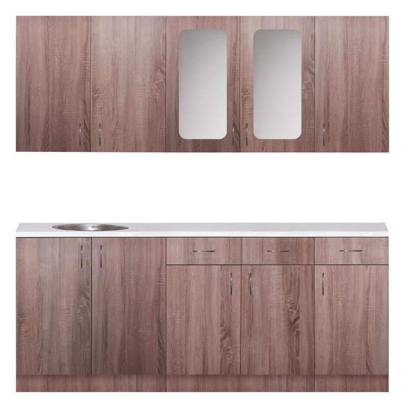 Кухня Модена ширина 1500 МАКСІ МЕБЛІ Дуб трюфель (13089), фото 1