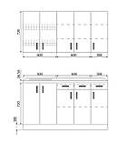 Кухня Модена ширина 1500 МАКСІ МЕБЛІ Дуб трюфель (13089), фото 6