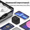 Універсальний адаптер для подорожей чорний USB TYPE C Travel Adapter Перехідник для всіх типів розеток, фото 7