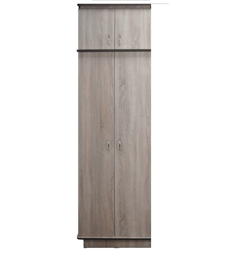 Передпокій Прага-NEW Шафа 0,6м, 2-х-дверна (плюс) МАКСІ МЕБЛІ Дуб трюфель (11197), фото 1