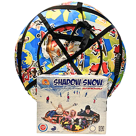 Тюбінг для катання 100 см "Казаки" (Оксфорд, ПВХ) ватрушка надувна