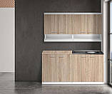 Кухня Валентина NEW ширина 1200 МАКСІ МЕБЛІ Білий гладкий/Дуб сонома (5102985), фото 2