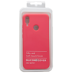 Силіконовий чохол SOFT Silicone Case для Xiaomi Redmi Note 6 Pro HQ (з логотипом) малиновий