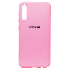Силіконовий чохол SOFT Silicone Case для Samsung A01 Core/A013F/M01 Core HQ (з логотипом) рожевий