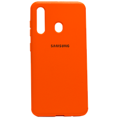 Силіконовий чохол SOFT Silicone Case для Samsung M11/A11 HQ (з логотипом) жовтогарячий