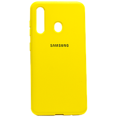 Силіконовий чохол SOFT Silicone Case для Samsung A01/A015 HQ (з логотипом) жовтий