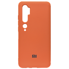 Силіконовий чохол SOFT Silicone Case для Xiaomi Mi 10 Pro HQ (з логотипом) жовтогарячий