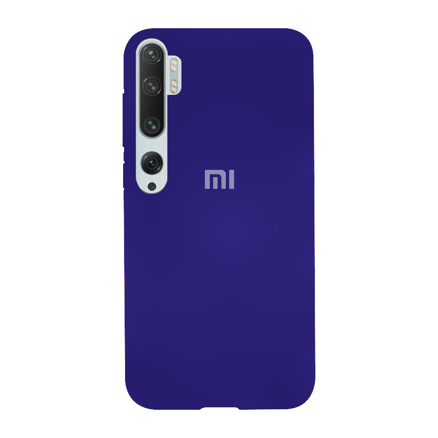 Силіконовий чохол SOFT Silicone Case для Xiaomi Mi 10 HQ (з логотипом) синій