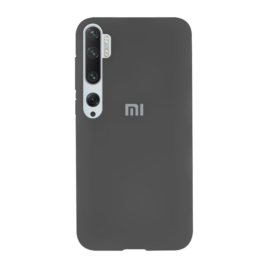 Силіконовий чохол SOFT Silicone Case для Xiaomi Mi 10 HQ (з логотипом) сірий