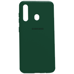 Силіконовий чохол SOFT Silicone Case для Samsung A01 Core/A013F/M01 Core HQ (з логотипом) темно-зелений