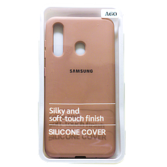 Силіконовий чохол SOFT Silicone Case для Samsung A01 Core/A013F/M01 Core HQ (з логотипом) персик