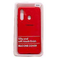 Силіконовий чохол SOFT Silicone Case для Samsung A01 Core/A013F/M01 Core HQ (з логотипом) червоний
